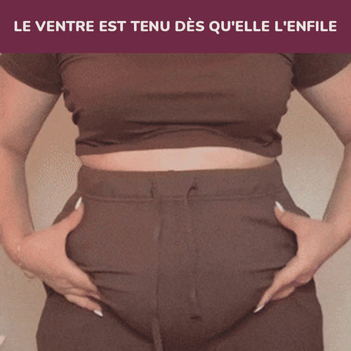Trois démonstrations : le ventre tenu, le jean qui ferme, la robe